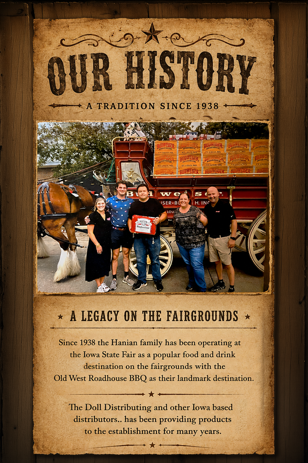 Old West Road House history page one